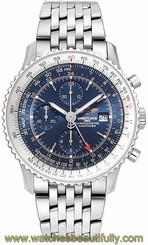 A2432212/C651-443A BREITLING NAVITIMER WORLD NEW & AUTHENTIC GMT MENS WATCH