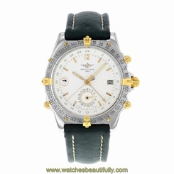 Breitling Windrider Duograph B15047 Two-tone Stainless Automatic Men's Watch