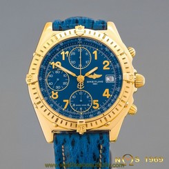 BREITLING CHRONOMAT K 13048 VITESSE CHRONOGRAPH 18K GOLD PAPERS & BOX
