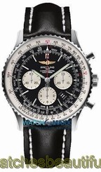 Breitling Navitimer 46mm Steel/Leather Men's Watch AB012721/BD09-442X