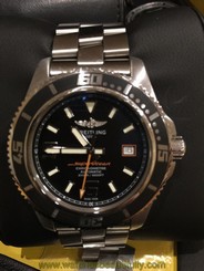 Breitling Superocean A17391 Abyss 44mm Aeromarine Orange accents Stainless Pro 2