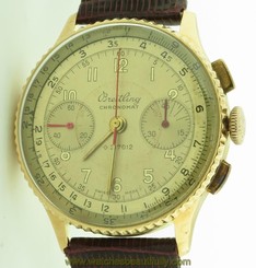 Breitling Chronomat 18K Rose Gold Ref. 769 Vintage 1940s RARE Condition 217012