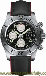 Breitling Superocean Steelfish 44mm Steel/Leather Men's Watch A13341C3/BD19-228X