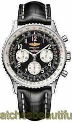 Breitling Navitimer 01 43mm Steel/Leather Men's Watch AB012012/BB02-740P