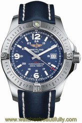 Breitling Colt 44mm Quartz Steel/Leather Men's Watch A7438811/C907-105X