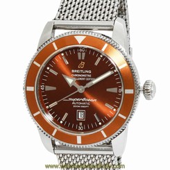 Pre-Owned Breitling Super Ocean Heritage Brown Dial Men's Auto Watch A17320,MR