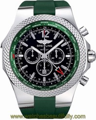 A47362S4/B919-214S NEW BREITLING BENTLEY GMT BRITISH RACING GREEN LIMITED WATCH 735520646475