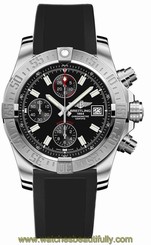 A1338111/BC32-131S NEW BREITLING AVENGER II MENS AUTOMATIC WATCH W/ RUBBER STRAP