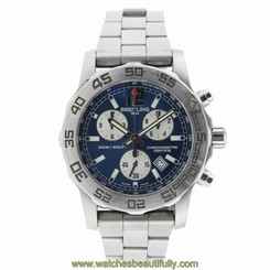 Breitling Aeromarine Colt 33 A77387 Blue Dial Stainless Steel Watch 31.8mm