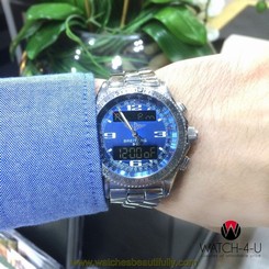 Breitling Professional B-1 A68362 Digital Analogue Blue Dial Mens Watch with Box