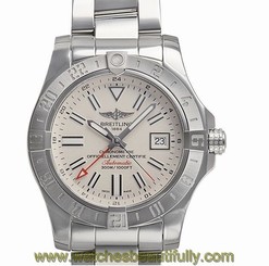 Pre-Owned BREITLING Avenger II GMT A329G78PSS Men's SS Silver Dial Automatic, MD