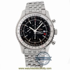 Breitling Navitimer World A2432212/B726 Auto 46mm Steel Mens Bracelet Watch Date 845960025850