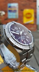 Breitling Avenger Seawolf Titanium, box & papers E17370 Serviced + rubber strap