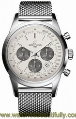 Breitling Transocean Chronograph 43mm Steel Men's Watch AB015212/G724-154A