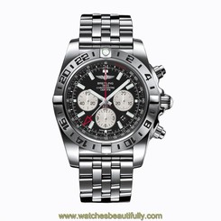 BREITLING MEN'S CHRONOMAT GMT 47MM STEEL CASE AUTOMATIC WATCH AB0413B9-BD17