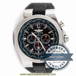 Breitling Bentley GMT Chrono LE A4736254B919 Auto Steel Green Mens Strap Watch