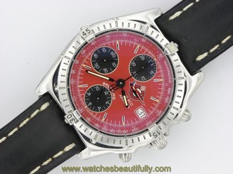 BREITLING GENTS CHRONOMAT STEEL AUTOMATIC WATCH RED ARROWS LIMITED EDITION