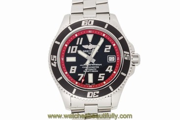 Pre-Owned BREITLING Super Ocean 2 Automatic Black Dial Men's Watch A17364, ML