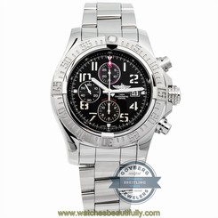 Breitling Super Avenger II A1337111/BC28 Auto Steel Mens Watch Date Chrono