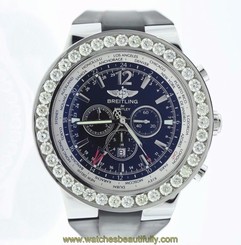 Breitling Bentley GMT A47362 Wrist Watch for Men - Diamond Bezel 845960026321