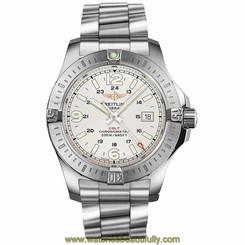 BREITLING MEN'S STEEL BRACELET & CASE AUTOMATIC WATCH A13341C3/G782
