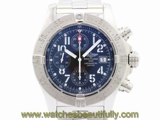 Pre-Owned Breitling Avenger Skyland Chrono SS Black Men's Auto Watch A13380,MR