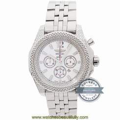 Breitling Bentley Barnato LE A41390AP/A754 Auto 42mm Steel Diamonds Mens Watch
