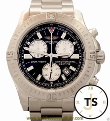 Breitling Colt Chronograph Quartz 44mm Black Dial Stainless Steel A73388 Watch