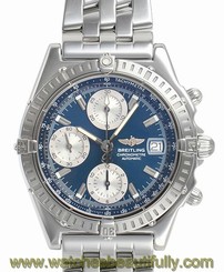 Pre-Owned Breitling Chrono Matt 2000 SS Blue Dial Men's Auto Watch A13352, MR