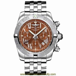 BREITLING MEN'S CHRONOMAT 44MM STEEL BRACELET AUTOMATIC WATCH AB011011-Q566
