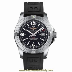 BREITLING MEN'S STEEL BRACELET & CASE AUTOMATIC GREY DIAL WATCH A49350L2/F549