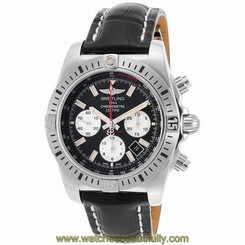 BREITLING MEN'S CHRONOMAT 44 44MM STEEL CASE AUTOMATIC WATCH AB01154G-BD13LS