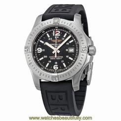 Breitling Colt Black Dial Rubber Strap Mens Watch A7438811-BD45BKPD3
