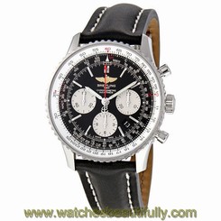 Fake AAA Breitling Navitimer 01 Black Dial Chronograph Mens Watch AB012012-BB01 845960025812 Watch