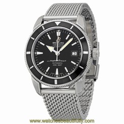 Breitling Superocean Heritage Black Dial Stainless Steel Mens Watch