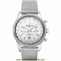 BREITLING MEN'S TRANSOCEAN 38MM STEEL BRACELET AUTOMATIC WATCH A4131053-G757