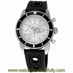 Breitling SuperOcean Heritage Chronograph Silver Dial Mens Watch A1332024-G698 845960019262
