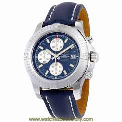 Breitling Colt Chronograph Automatic Blue Leather Mens Watch A1338811-C914BLLD