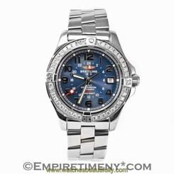 Breitling Aeromarine Colt A32350 GMT Blue 1.60 CT Bezel Automatic Men's Watch