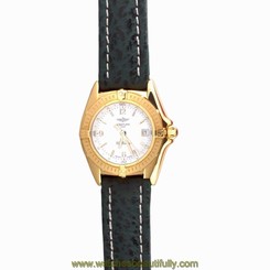 Breitling Callistino K52045.1 18K Gold White Mother Of Pearl Dial Quartz Women's