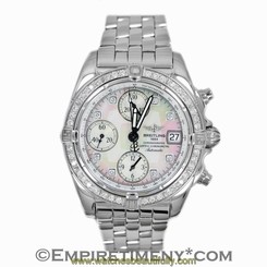 Breitling A13358 S/S MOP 1CT Factory Diamonds Dial & Bezel Automatic Men's Watch