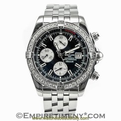 Breitling Windrider Evolution A13356 1.53CT Diamond Bezel Automatic Men's Watch