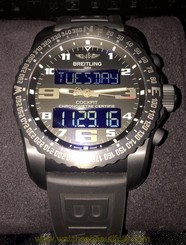 BREITLING B50 COCKPIT NIGHT MISSION VB501022/BD41 BLACK TITANIUM MINT CONDITION