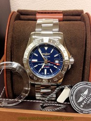 Breitling Avenger II GMT A32390 - Blue Baton Dial - Box & Paperwork - 2016 -