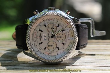 Breitling for Bentley 6.75 Speed Stainless Steel Silver Storm Dial A44364 - New