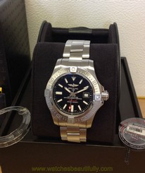 Breitling Avenger II Seawolf A17331 Volcano Black Dial - Box & Paperwork - 2014