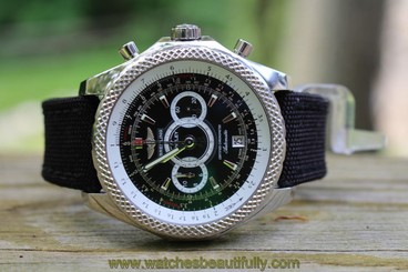 Breitling for Bentley Stainless Steel 49mm SuperSport Black/White A26364