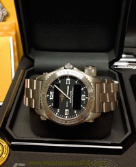 Breitling Emergency E76321 Black Dial - Box & Paperwork - 2008 - Just Serviced