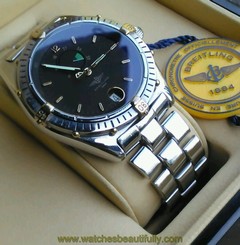 Breitling B14047 Men's 40mm 200m Automatic W/Power Reserve 18K Gold & Stainless
