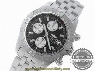 BREITLING GALACTIC CHRONOGRAPH II A13364 AUTOMATIC BLACK DIAL A1336410/B719